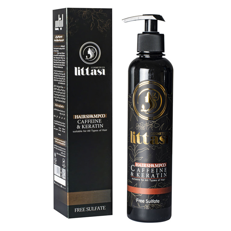 شامپو حاوی کافئین و کراتین ضد ریزش مو مناسب مو های آسیب دیده